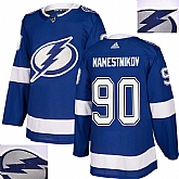 Lightning #90 Namestnikov Blue With Special Glittery Logo Adidas Jersey,baseball caps,new era cap wholesale,wholesale hats